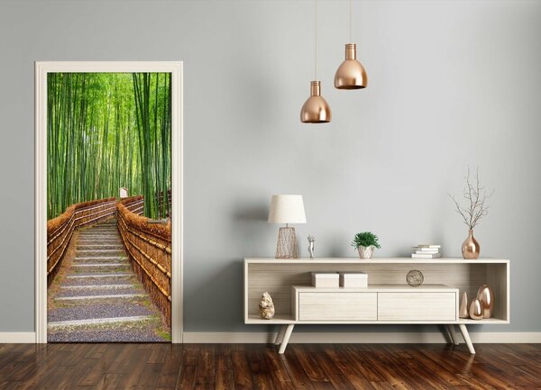 Fototapeta na dvere bambusový les 85x205 cm