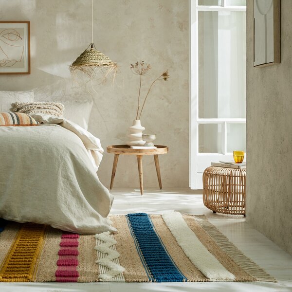 Flair Rugs , AKCIA: 160x230 cm Kusový koberec Jubilant Medina Jute Natural/Multi, viacfarebná, obývacia izba