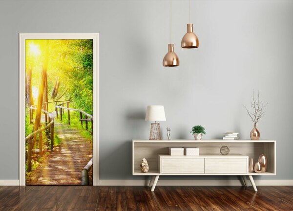 Fototapeta na dvere chodník v lese 85x205 cm