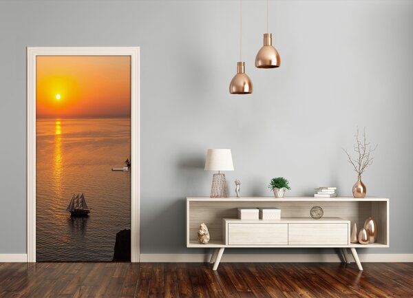 Fototapeta na dvere západ slnka mora 85x205 cm
