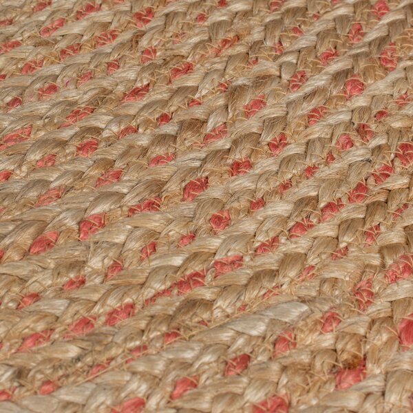 Flair Rugs, Kusový koberec Capri Jute Natural/Coral kruh, 180x180 (priemer) kruh, béžová, chodba / predsieň