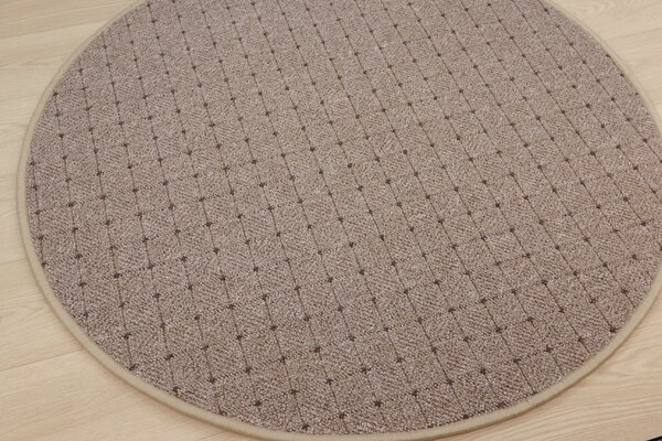 Condor Carpets , Kusový koberec Udinese béžový new kruh, 57x57 (priemer) kruh, béžová, chodba / predsieň