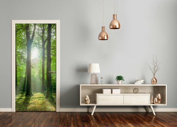 Fototapeta na dvere slnka v lese 75x205 cm