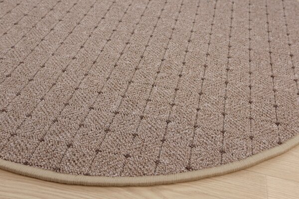 Condor Carpets , Kusový koberec Udinese béžový new kruh, 57x57 (priemer) kruh, béžová, chodba / predsieň