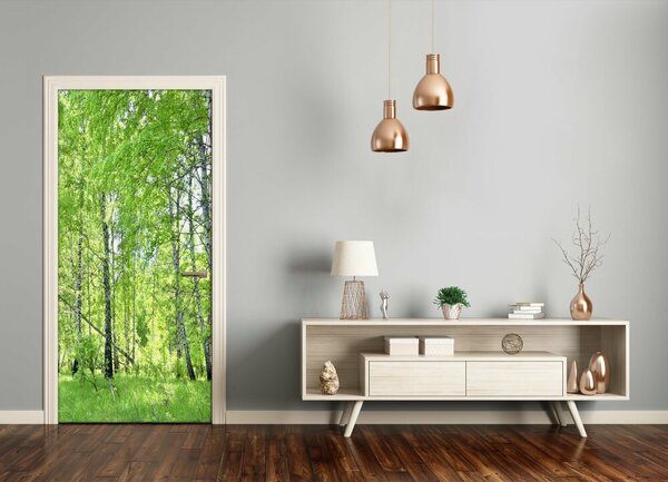 Fototapeta na dvere Břízová les 85x205 cm