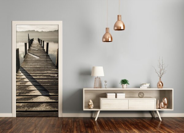 Fototapeta na dvere drevené mólo 75x205 cm