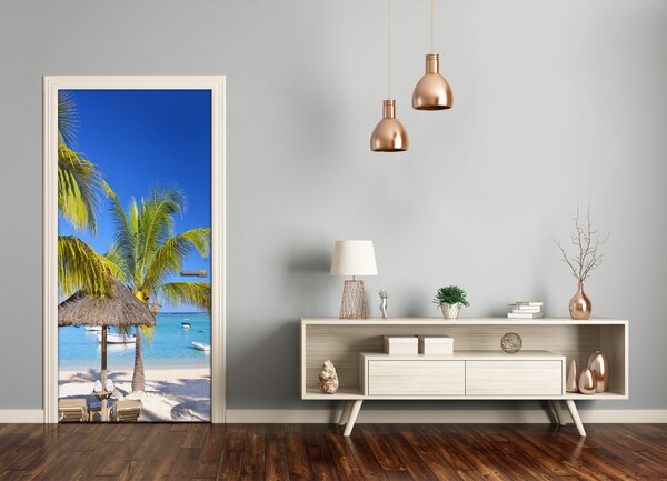 Fototapeta na dvere tropická pláž 85x205 cm