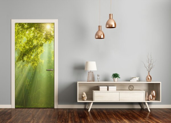 Fototapeta na dvere slnka v lese 85x205 cm