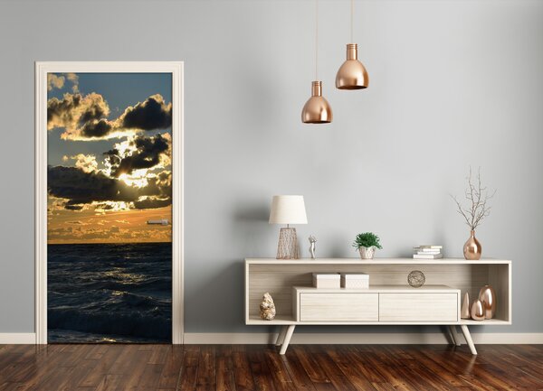 Fototapeta na dvere západ slnka mora 85x205 cm