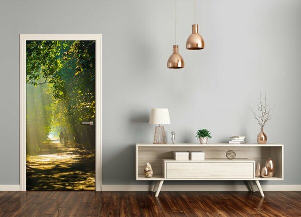 Fototapeta na dvere chodník v lese 95x205 cm