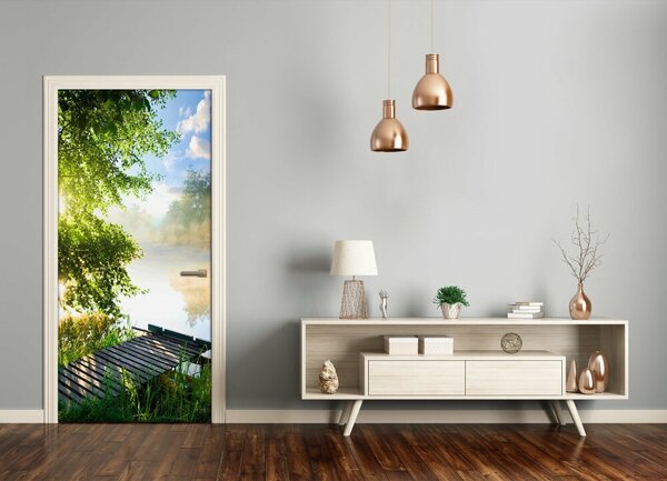 Fototapeta na dvere drevené mólo 85x205 cm
