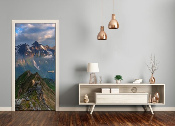 Fototapeta na dvere horské vrcholky 85x205 cm