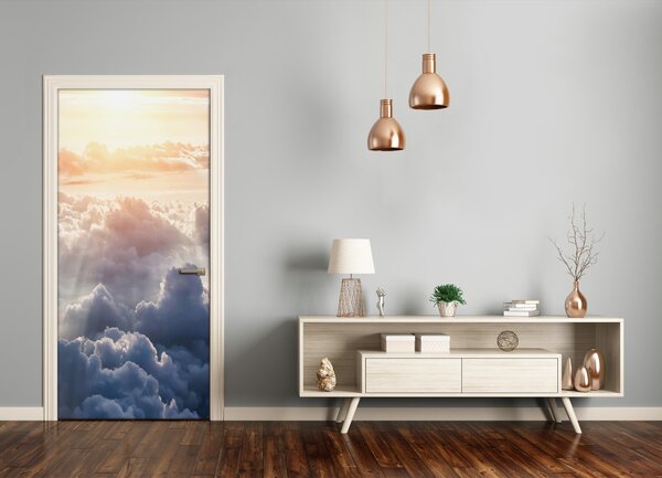 Fototapeta na dvere let nad oblaky 95x205 cm