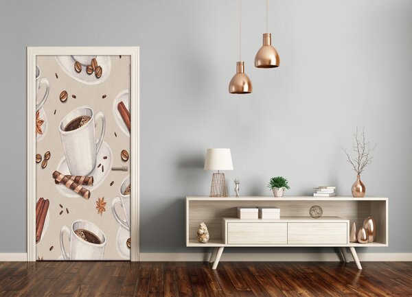 Fototapeta na dvere samolepiace šálka kávy 75x205 cm