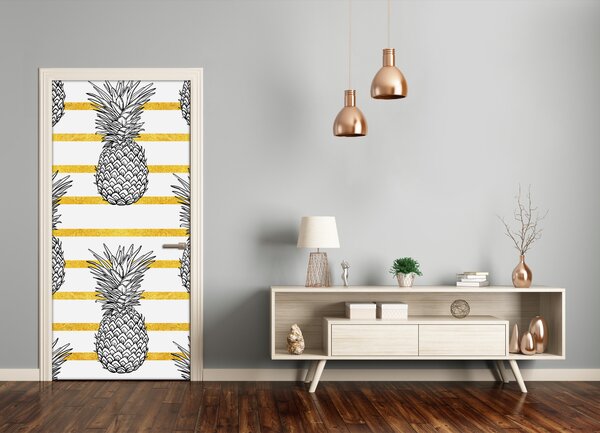Fototapeta na dvere samolepiace ananás 75x205 cm