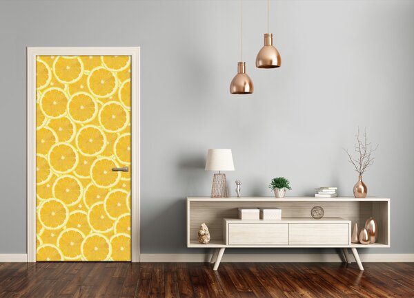 Fototapeta na dvere do domu samolepiace citróny 75x205 cm