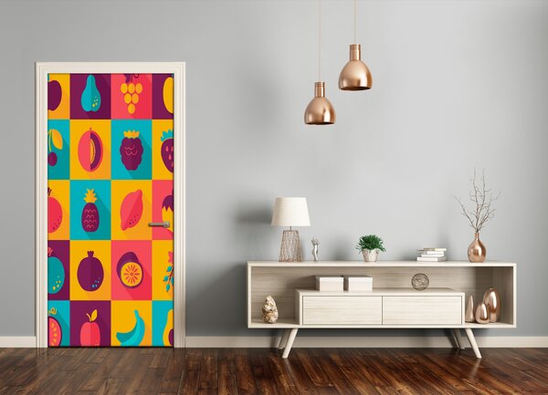 Fototapeta na dvere do domu samolepiace ovocie 85x205 cm