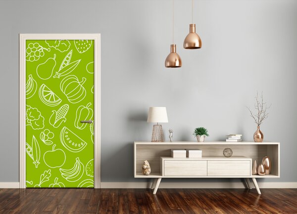 Fototapeta na dvere samolepiace zelenina a ovocie 75x205 cm