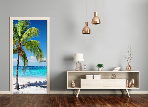 Fototapeta na dvere samolepiace tripická pláž 75x205 cm