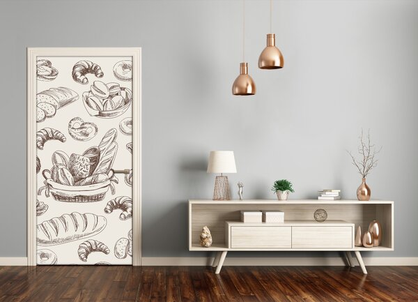 Fototapeta na dvere samolepiace pečivo 85x205 cm