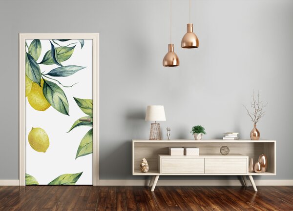 Fototapeta na dvere do domu samolepiace citróny 75x205 cm
