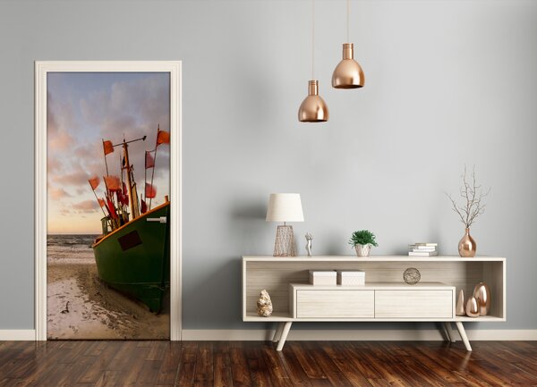 Fototapeta na dvere samolepiace rybárska loď 85x205 cm