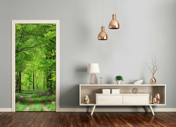 Fototapeta na dvere samolepiace zelený les 85x205 cm