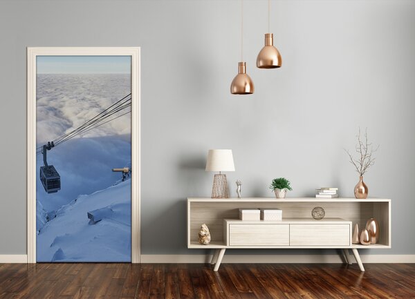Fototapeta na dvere samolepiace horská lanovka 75x205 cm