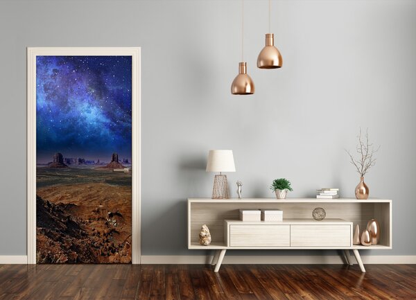 Fototapeta na dvere samolepiace hviezdne nebo 95x205 cm