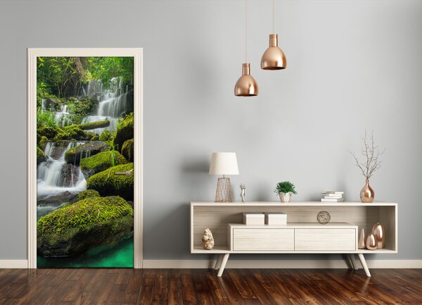 Fototapeta na dvere samolepiace vodopád džungle 75x205 cm