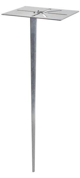Vonkajšia lampa tmavo sivá 80 cm so zásuvkou IP44 - Malios