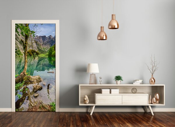 Fototapeta na dvere samolepiace jazero v horách 95x205 cm