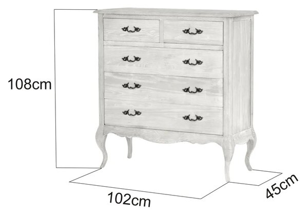 LivinHill Komoda Venezia 102 cm z masívu dub Benátsky