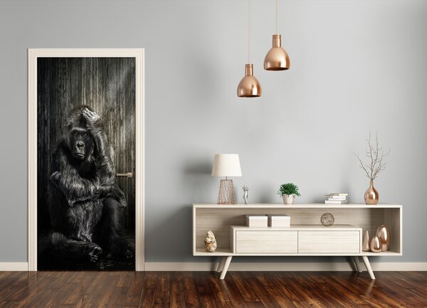 Samolepiace fototapety na dvere gorila 85x205 cm