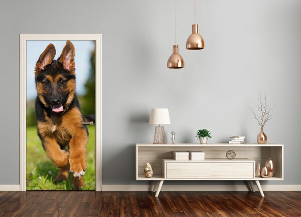 Samolepiace fototapety na dvere nemecký ovčiak 85x205 cm