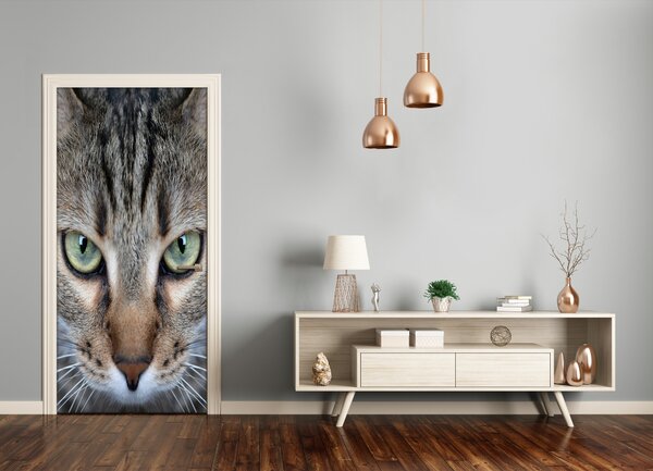 Samolepiace fototapety na dvere oči mačky 85x205 cm