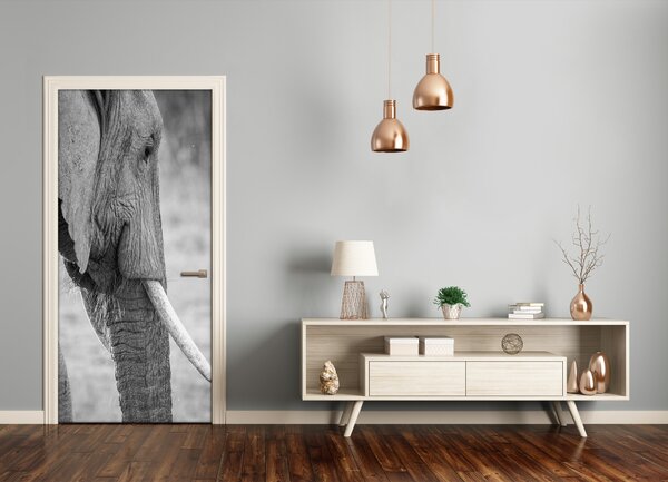 Samolepiace fototapety na dvere slon 75x205 cm