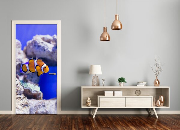 Samolepiace fototapety na dvere ryba Nemo 75x205 cm