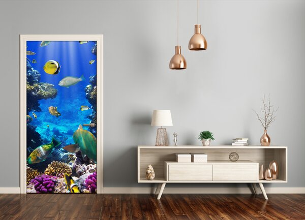 Samolepiace fototapety na dvere koralový útes 95x205 cm