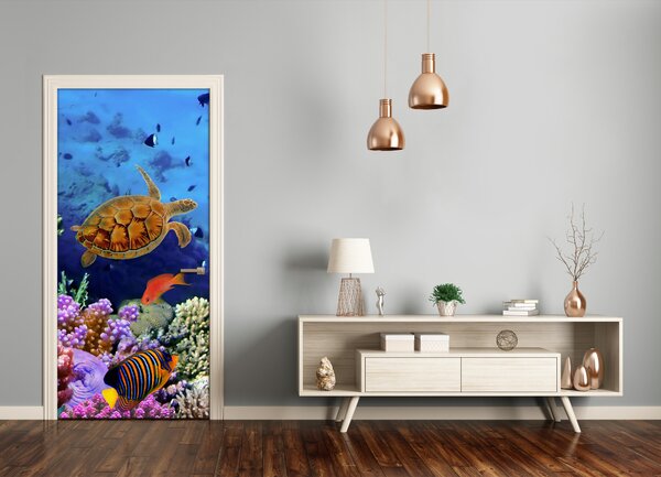 Samolepiace fototapety na dvere koralový útes 85x205 cm