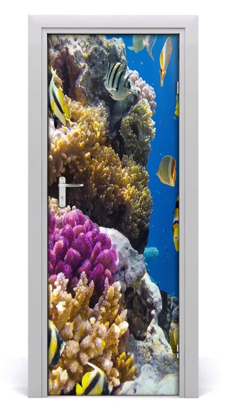Samolepiace fototapety na dvere koralový útes 95x205 cm