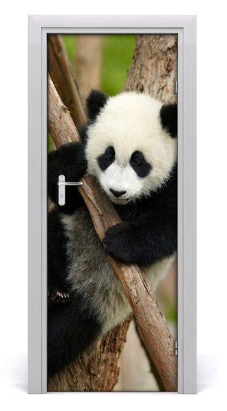 Samolepiace fototapety na dvere Panda na strome 75x205 cm