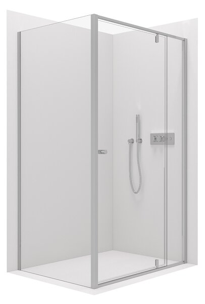 CERANO - Sprchovací kút Ferri - chróm/transparentný - 100x100 cm