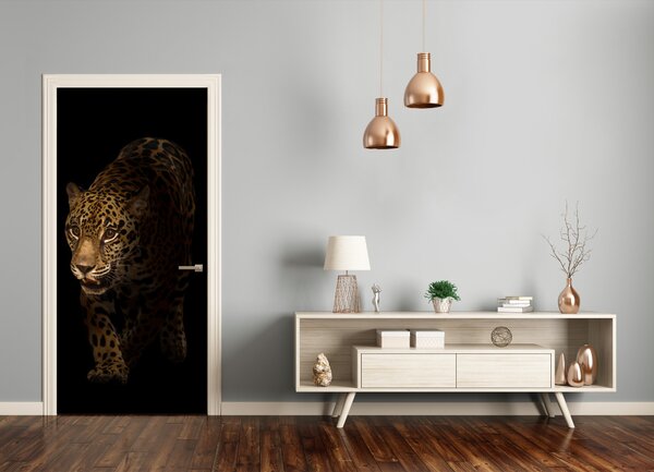 Samolepiace fototapety na dvere jaguár 95x205 cm