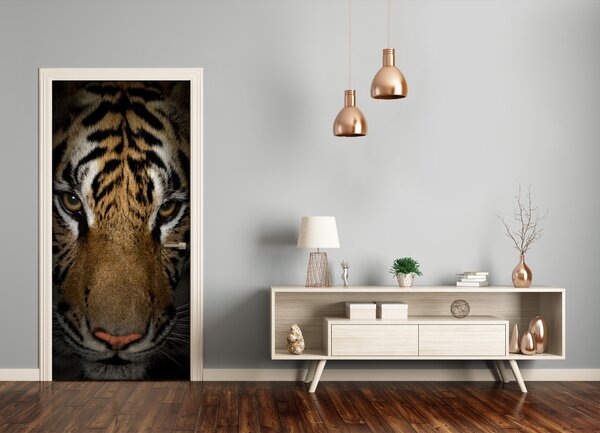 Samolepiace fototapety na dvere tiger 75x205 cm