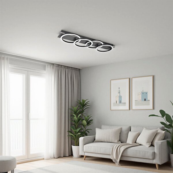 STROPNÉ LED SVIETIDLO, 76/23/8 cm Novel - Interiérové svietidlá