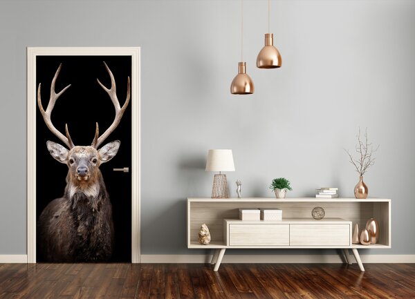 Samolepiace fototapety na dvere jeleň 95x205 cm