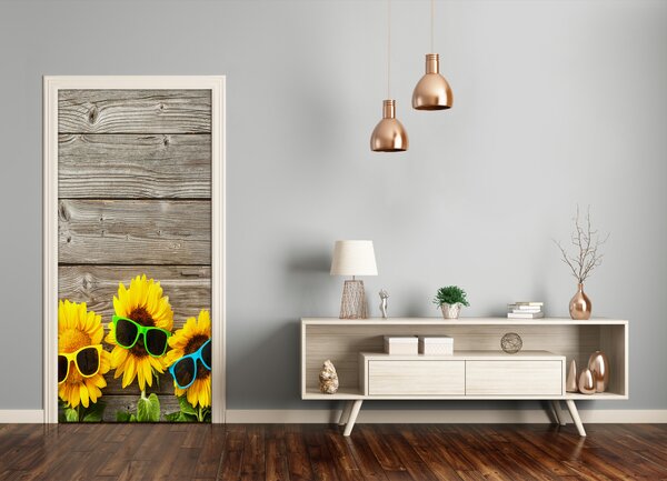 Fototapeta na dvere slnečník okuliare 95x205 cm