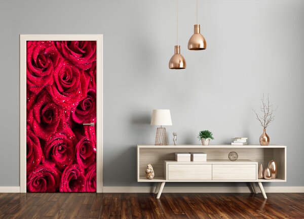 Fototapeta na dvere červená ruža 75x205 cm