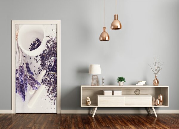 Fototapeta na dvere Nepára z levandule 75x205 cm